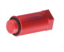 Заглушка удлиненная с уплотнителем (красная) нар. 1/2" (FT03403)FUSITEK 140/10